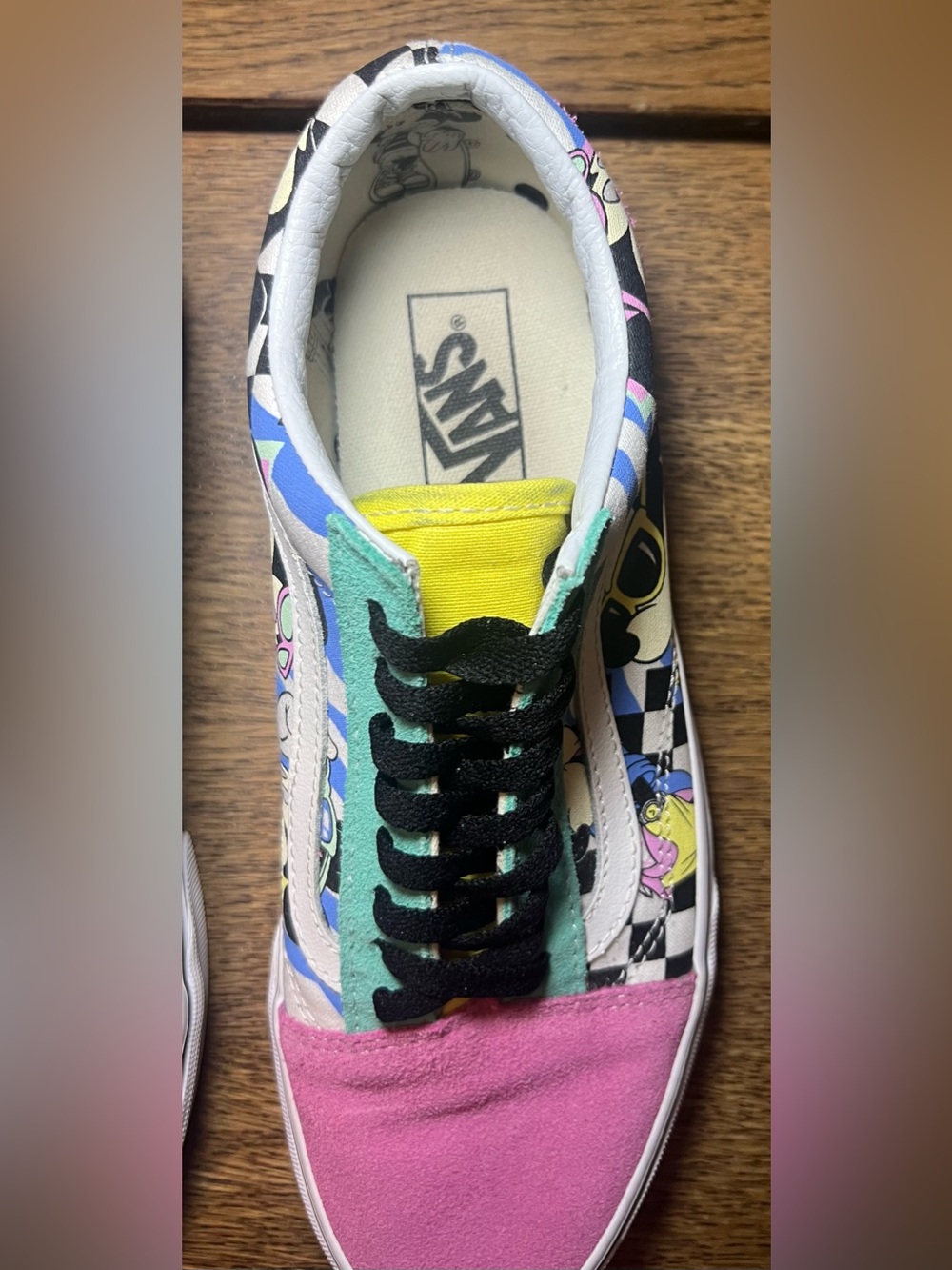 Vans x Disney Shoes Old Skool 80s Mickey Suede Sneakers W Size 9.5/M 8 - Picture 6 of 13